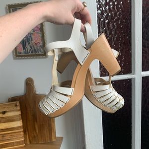 Swedish Hasbeens Lise-Lott White Clogs